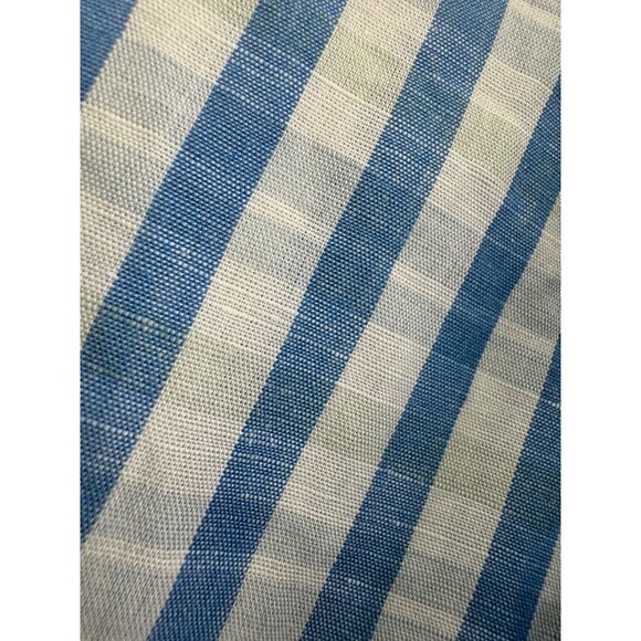 Peter Millar Men Shirt Large L Linen Cotton Blend Button Up Long Sleeve Blue - Picture 4 of 8